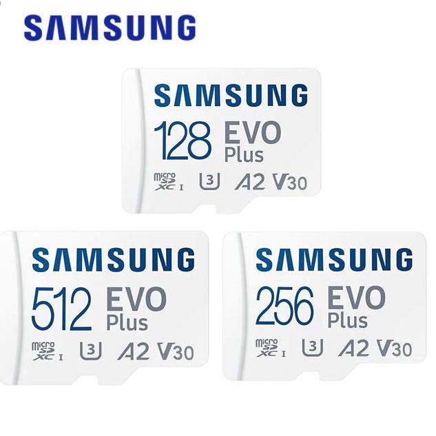 SAMSUNG 三星 128G 256G 512G EVO Plus A2 microSD U3 UHS-I 記憶卡