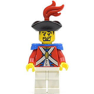 樂高人偶王 LEGO 海盜系列#6243  pi085 Imperial Soldier