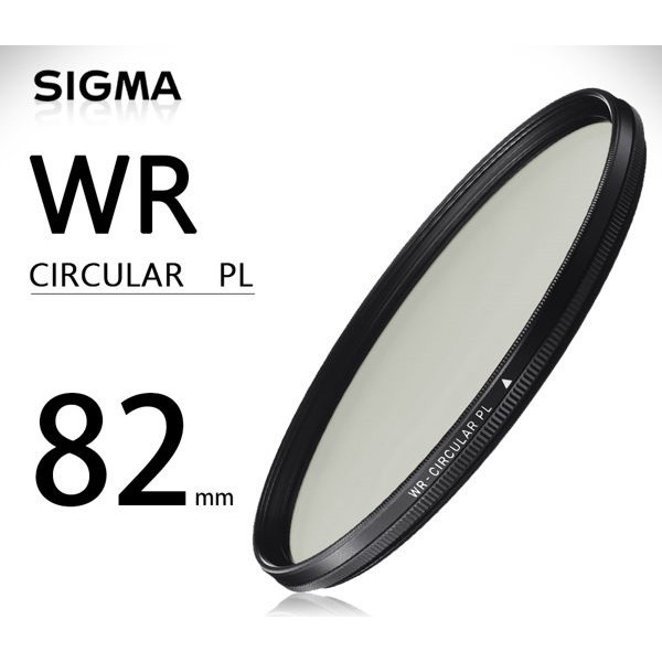 SIGMA 82mm WR CPL 偏光鏡 奈米多層鍍膜 高精度高穿透頂級濾鏡 拔水抗油汙 贈拭鏡筆 蔡司拭鏡紙