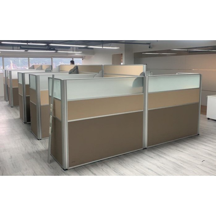 桃園國際二手貨中心-----9成新 屏風辦公桌 業務桌 L型辦公屏風桌 大型主管桌 會議桌