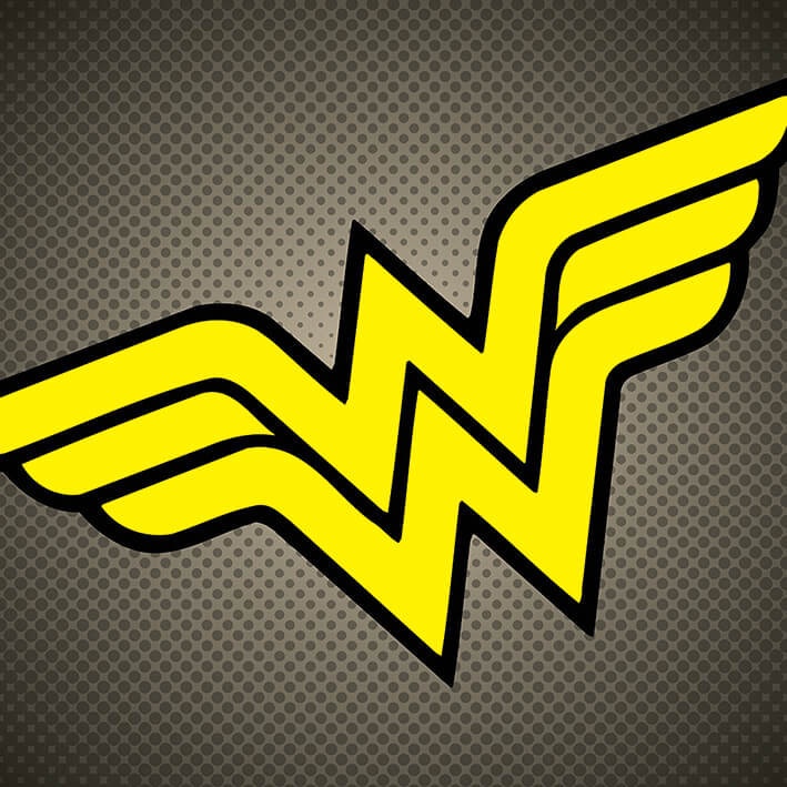 【DC】神力女超人 WONDER WOMAN 漫畫LOGO無框畫