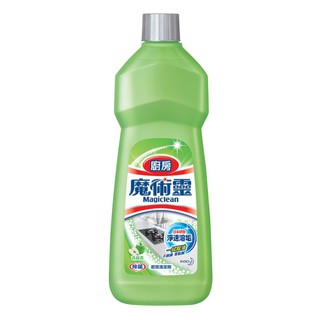 花王 魔術靈 廚房清潔劑(經濟瓶)-青蘋香 500ml【康鄰超市】