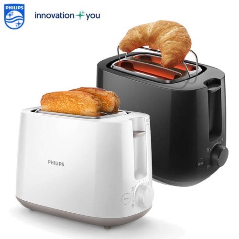 飛利浦 Philips 烤吐司 黑色麵包機 免運優惠 電子式智慧型厚片烤麵包機(HD2582）