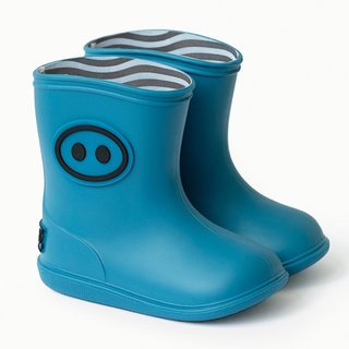 法國BOXBO雨靴-NEW小豬齁齁(清澈藍)