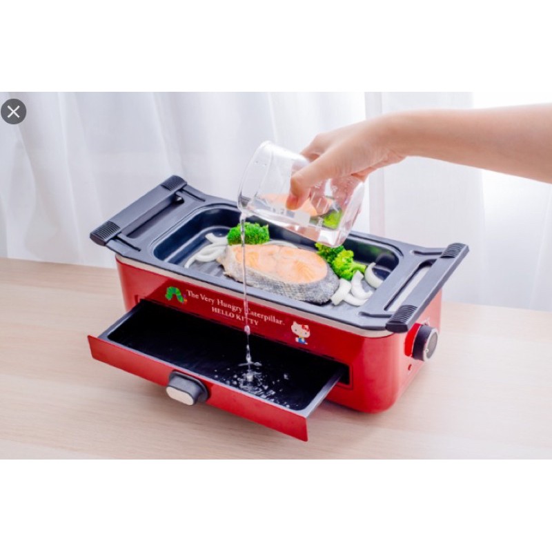 屈臣氏百變貼心烤爐電烤爐電烤盤hello Kitty X 好餓的毛毛蟲 蝦皮購物