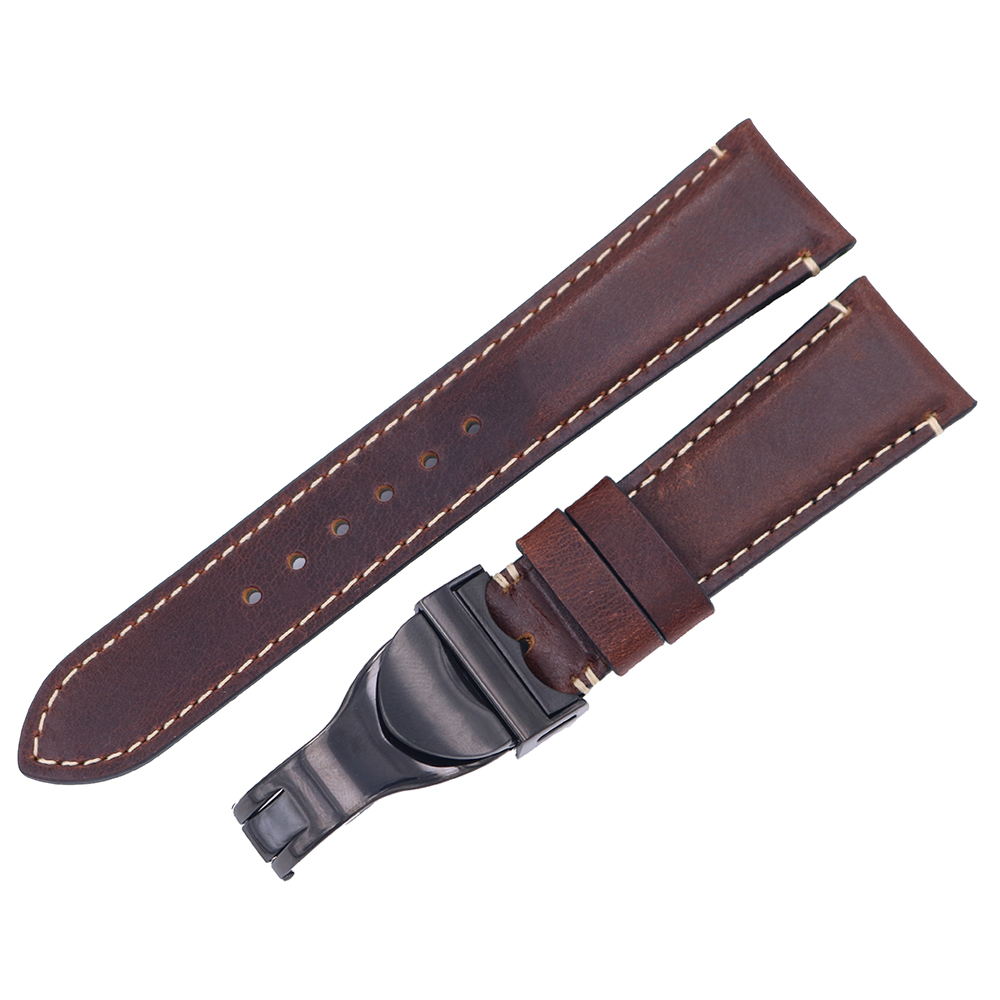 SEIKO 適用於帝舵精工錶帶耐用真皮替換腕帶錶帶手鍊 20 毫米 22 毫米