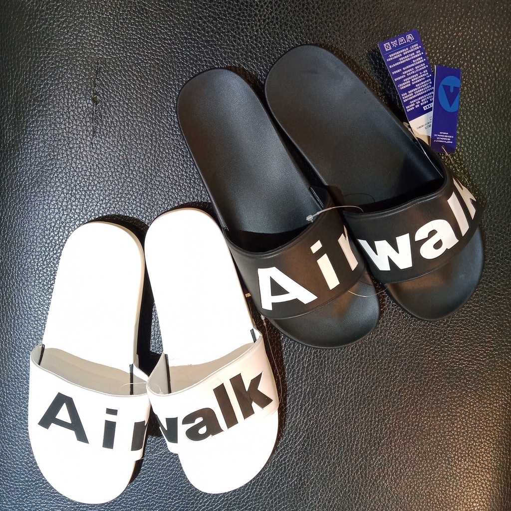 《現貨》Q豆手創坊★正版 公司貨 AIRWALK PU 拖鞋 休閒 居家 室內 室外 厚底 經典LOGO