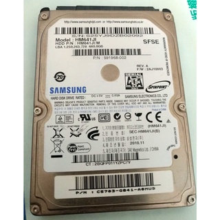 Samsung 三星 640GB 硬碟 2.5吋 HM641JI 640G