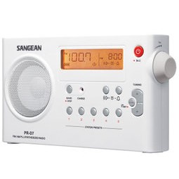 SANGEAN 山進二波段數位式充電收音機(PR-D7)時鐘 、鬧鐘鬧鈴