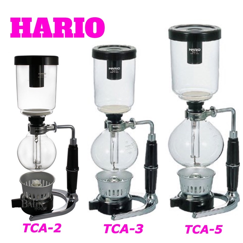 日本原裝進口【HARIO】經典虹吸式咖啡壺 TCA-2 / TCA-3 / TCA-5 古典色木紋手柄