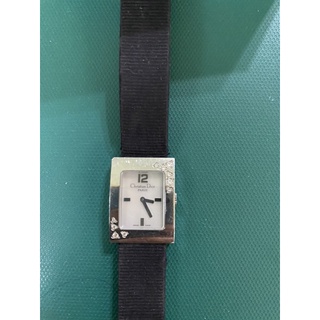Christian Dior 原廠錶帶鑽錶，有原裝錶盒說明書