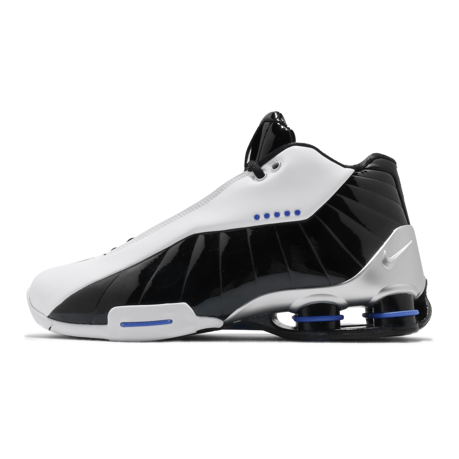 nike shox black and blue