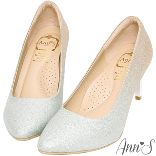 Ann’S高雅華麗2.0-漸層色調電鍍鞋跟尖頭高跟鞋7.5cm-金