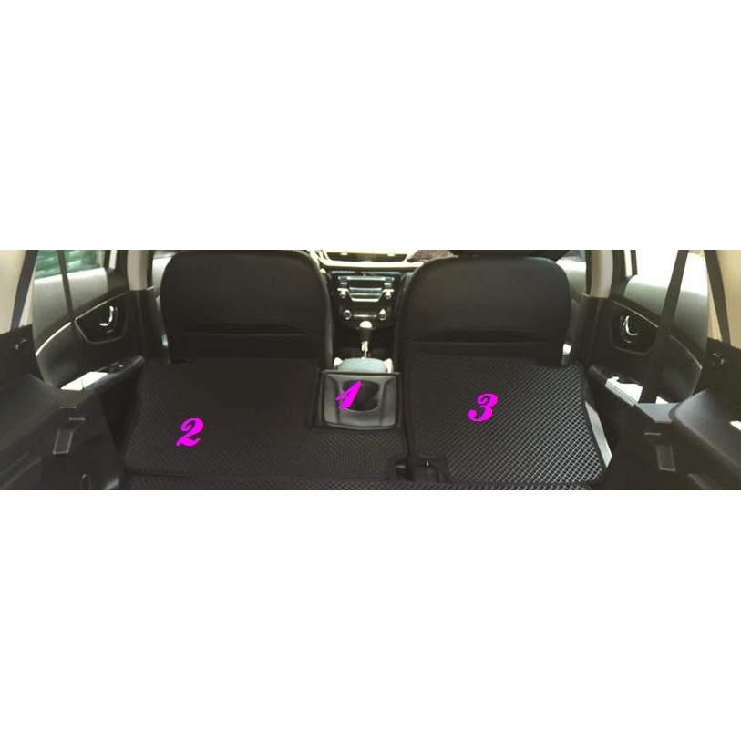 [[娜娜汽車]] 日產 2015 X-TRAIL 專用 後廂 椅背 防水墊 3件分離式(椅背)