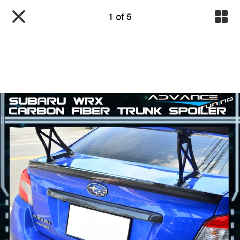 2014-18 Subaru STI wrx 原廠型 碳纖維 carbon 尾翼