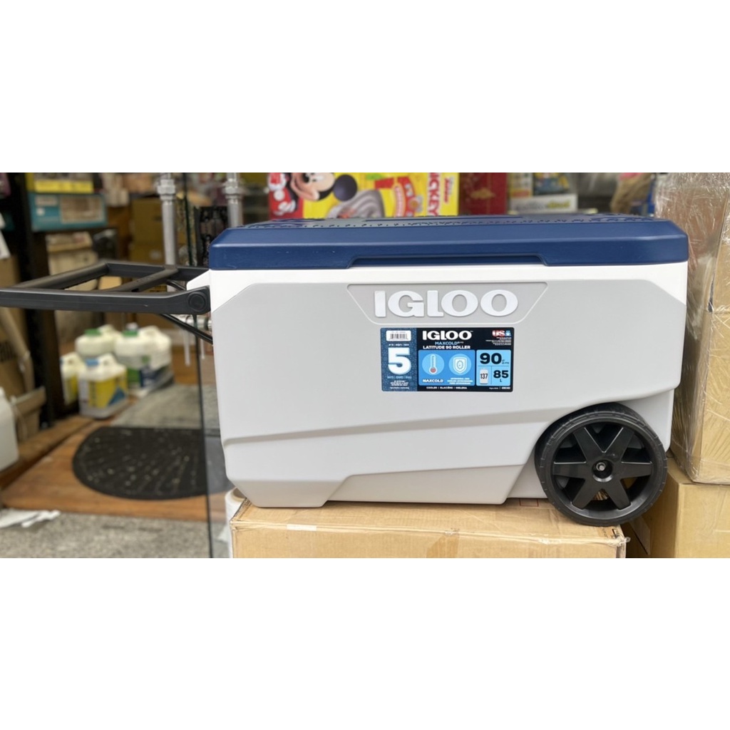 購Happy~IGLOO 美國製 85升 滾輪式冰桶 單入價