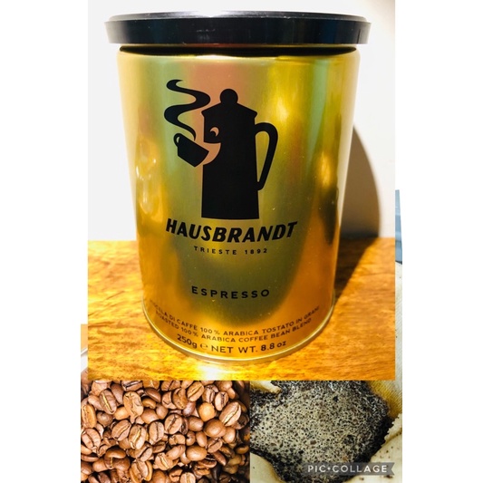 超低價 2024／06／13效期 HAUSBRANDT 經典義式咖啡豆 阿拉比卡豆 中度烘焙 250公克