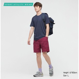 UNIQLO 男裝 Dry-EX 圓領T恤 短袖 紫色 紅色 黃色 特殊款