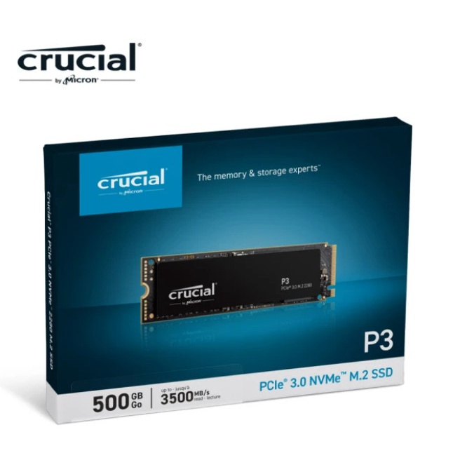 【Crucial 美光】P3 500GB PCIe M.2 SSD