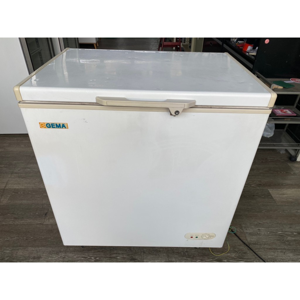 吉田二手傢俱❤GEMA吉瑪2.8尺上掀臥式冷凍櫃 臥式冰箱 臥式冰櫃 上掀式冰箱 上掀式冷凍櫃