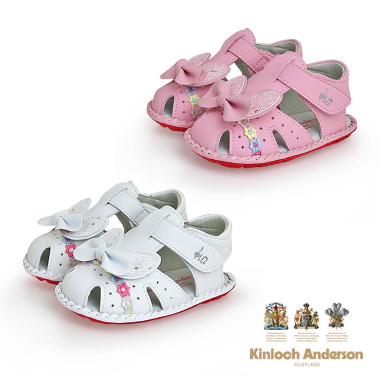 金安德森 KA 童鞋 13-15cm  女童 第一階段學步鞋 兔耳朵寶寶涼鞋 CK0595