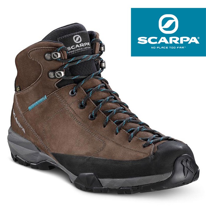 【SCARPA 義大利】Mojito Hike Plus GTX 中筒登山鞋 木炭褐 (63309200)