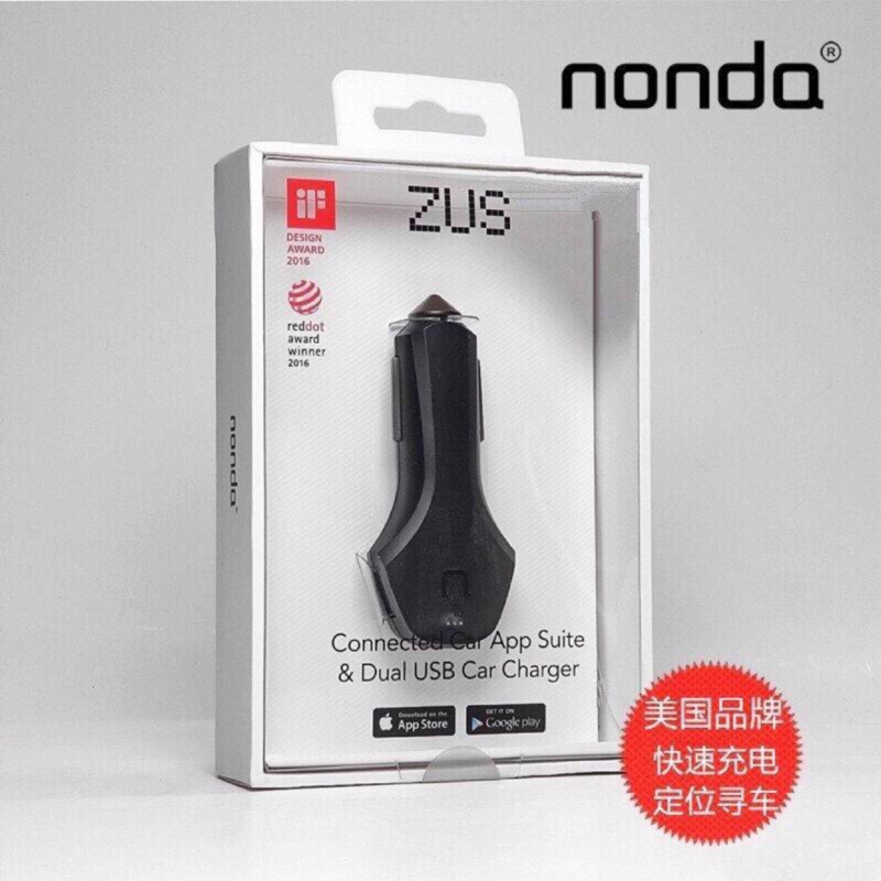 【NONDA】ZUS 智慧型車用充電器 汽車定位器 智慧型尋車車充