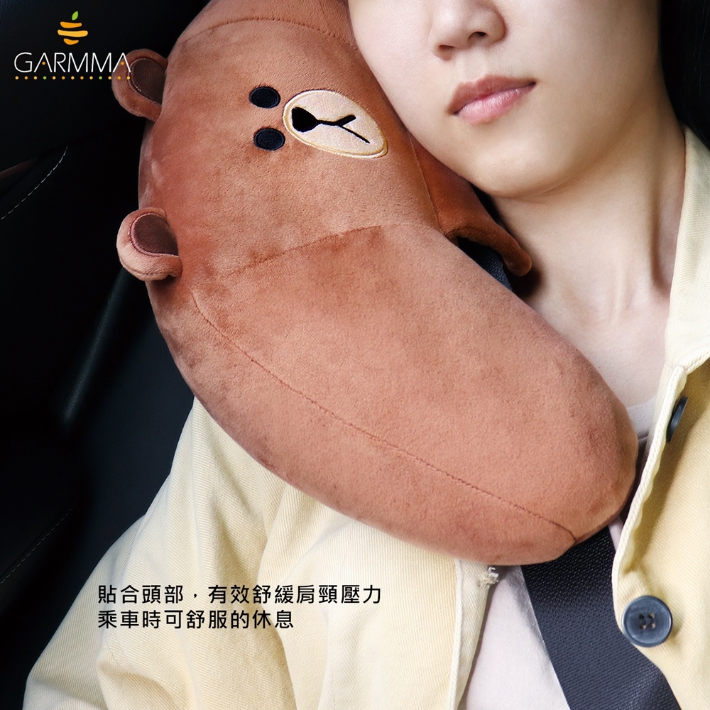 GARMMA LINE FRIENDS  熊大 造型 趴睡枕 居家 車用 枕頭 抱枕 靠墊 腰枕 學生 上班族 午休