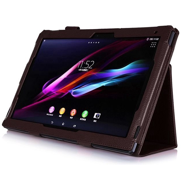 V b o v 商務 PU 皮套適用於索尼 Xperia Tablet Z Z2 Z4 支架保護套 p l ng