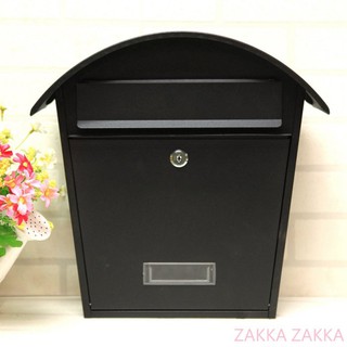 [HOME] 黑色信箱 超取蝦皮限1件 信件箱 意見箱 耐候性佳 圓頂信箱