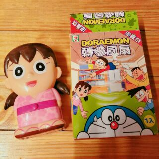 7-11集點哆啦a夢涼夏祭轉彎風扇粉紅色隨身小型電風扇 小叮噹隨身電扇 電池式迷你電風扇 攜帶桌扇 卡通立扇浴衣靜香電扇