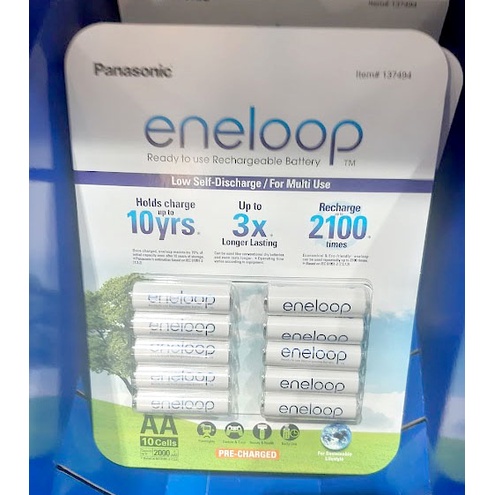 【好市多costco代購】好市多 日本製 低自放 國際牌 Panasonic eneloop 鎳氫充電電池 公司貨 電池