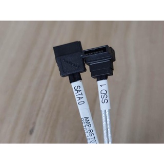 Amphenol 安費諾 一彎一直 sata3 40cm sata 6G 無鐵扣