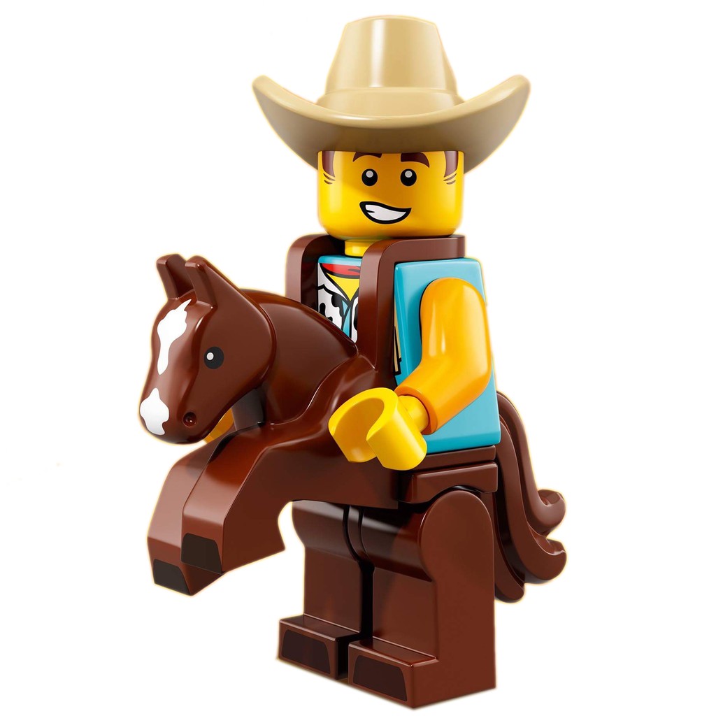 LEGO 樂高 人偶包 18代 71021 牛仔男孩 牛仔人 牛仔裝 馬 全新品 有底板 無說明書 無外袋 十八代