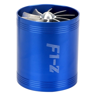 1個 汽車增壓器 汽車進氣雙渦輪增壓 渦輪F1-Z 天然氣節油風扇 用於汽車發動機汽車改裝配件