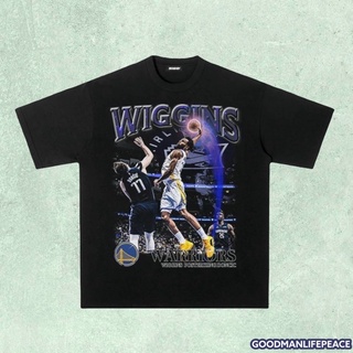 - Andrew Wiggins 隔扣/傻笑/勇士隊 NBA 短袖TEE -