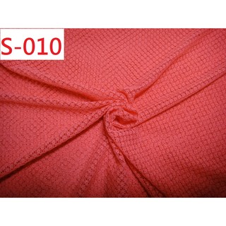 布料 小花針織網布 (特價10呎200元)【CANDY的家2館】 S-010 彈性紅色小花針織緹花網布小可愛上衣料