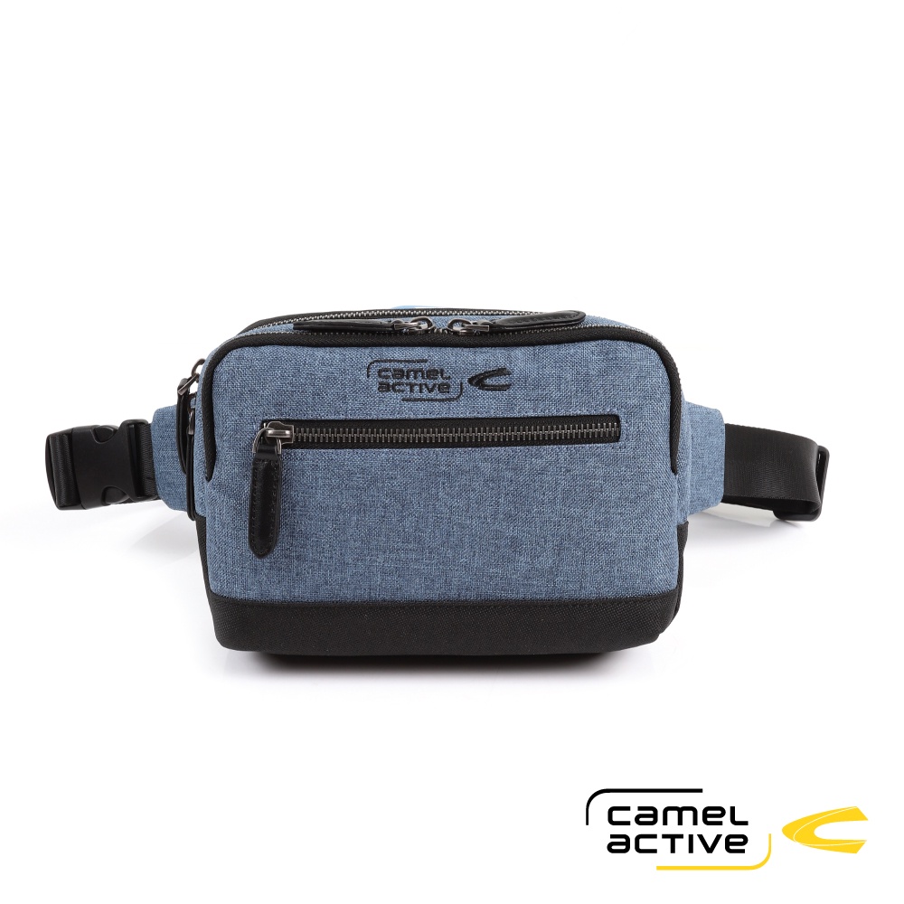 【Camel Active】James系列 休閒個性腰包/胸腰背包-黑藍/M28C80002203