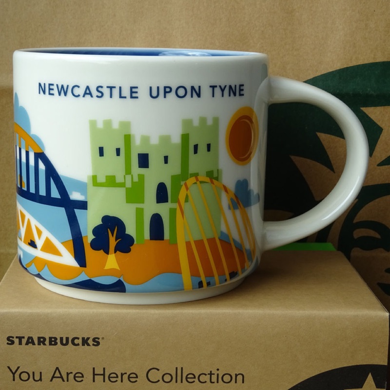 正版現貨🔥英國🇬🇧星巴克 紐卡索 城市杯 YAH 新堡 Newcastle 城市馬克杯 Starbucks
