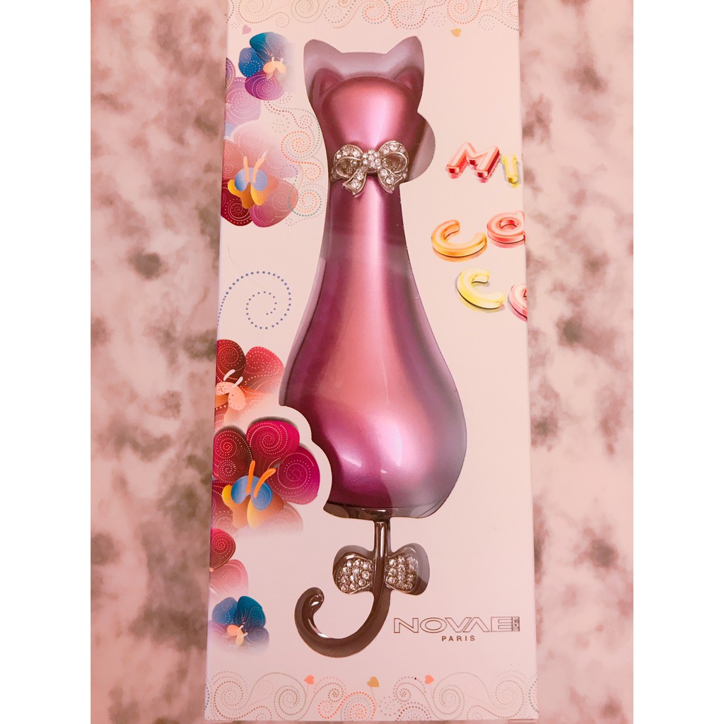 Novae Plus 法國楉薇蝶戀紫香水 紫貓物語 女性淡香精 50ml 法國製造 夏利夫 貓咪造型