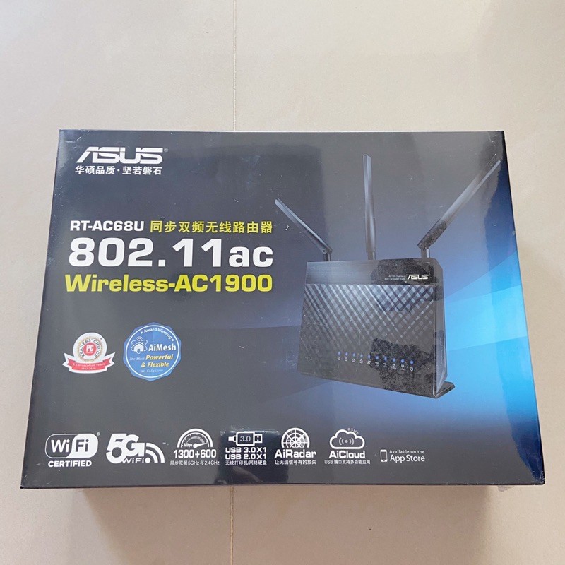 ASUS 華碩 無線路由器 RT-AC68U Wireless-AC1900