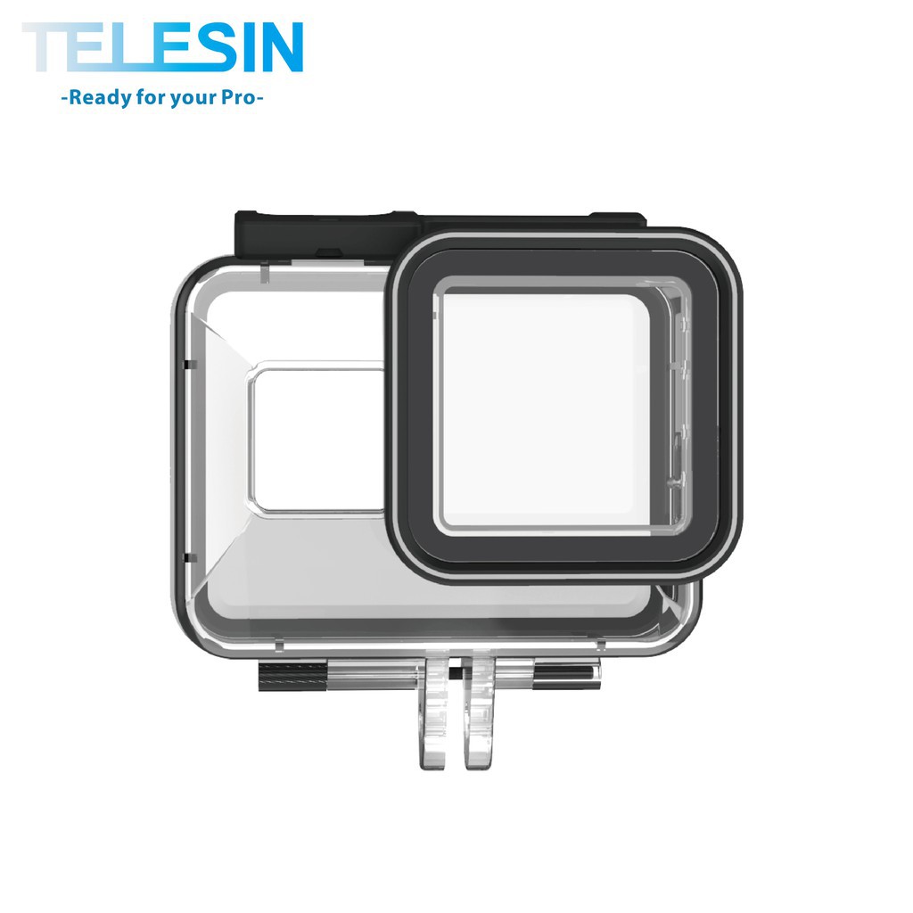 Telesin Gopro Hero 8 專用配件防水殼潛水殼保護殼40米深度防水 蝦皮購物
