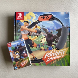《現貨》Switch 健身環大冒險遊戲片+Ring-Con+綁帶 （二手）