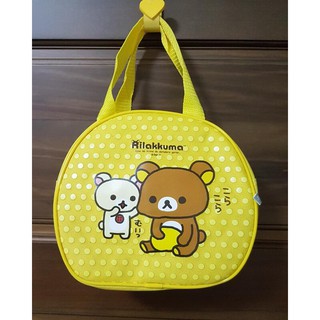 正版2款 可愛拉拉熊懶懶熊牛奶熊 Rilakkuma 手提袋 購物袋 便當袋餐袋 收納袋 萬用袋 密封式拉鍊 禮物