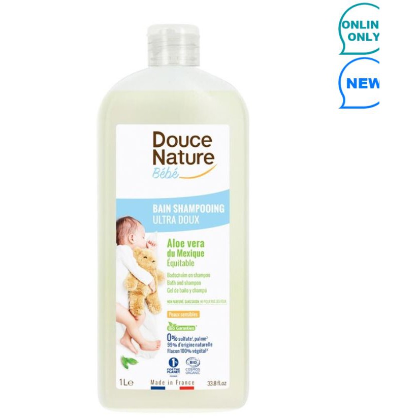 【免代購費】COSTCO好市多線上代購  Douce Nature 嬰兒洗髮沐浴精1公升