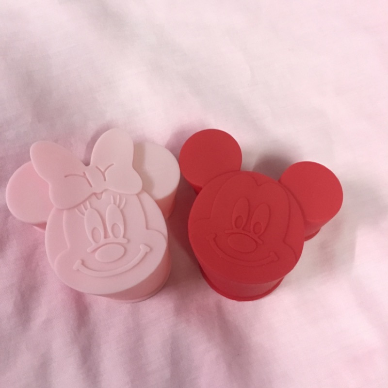 日本帶回 Disney 米奇 米妮 製冰盒/餅乾模型 粉色紅色 現貨各一個   #全館滿299超取免運