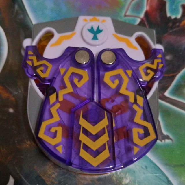 現貨 正版 新甲蟲王者 全新未使用 王者之V徽章 獨角仙造型