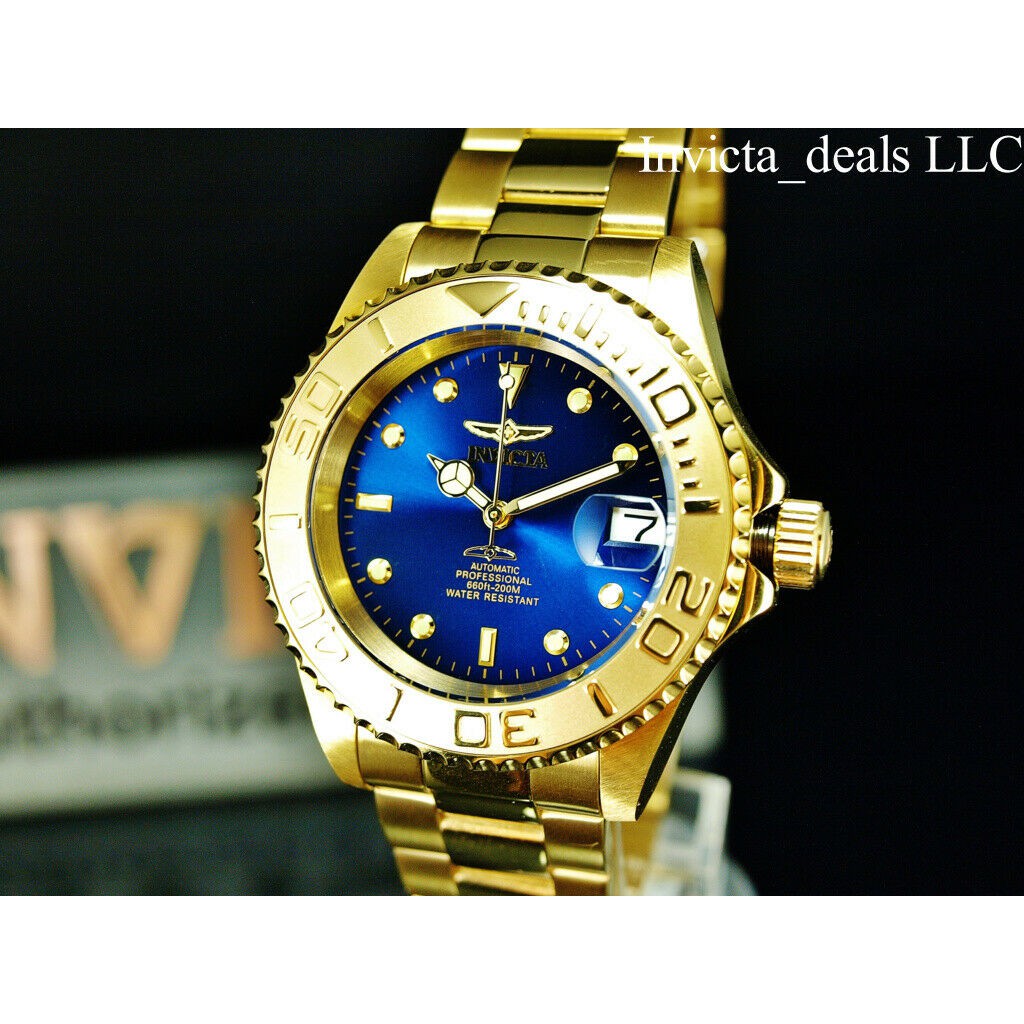 開發票台灣保固英威塔Invicta 26997 Pro Diver潛水錶機械錶日本NH35A機芯男士錶不鏽鋼金色男錶手錶