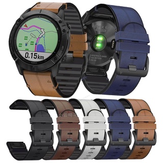 台灣 適用佳明fenix6 pro矽膠貼皮手錶帶X5 S62 935/945 本能 MARQ透氣
