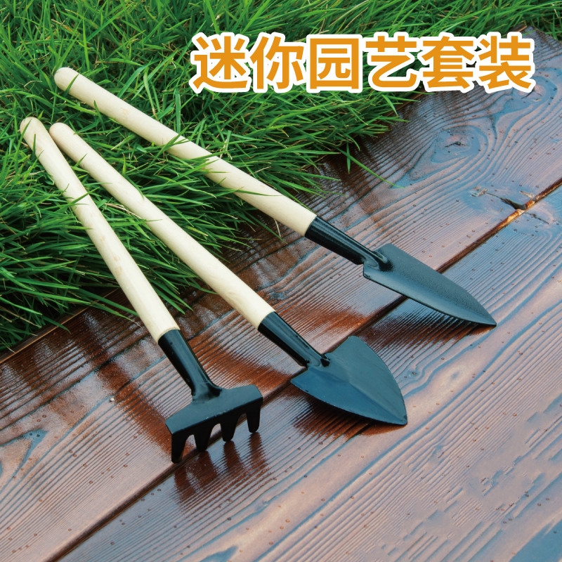 多肉種植三件套園藝松土工具套裝盆栽種花養花小鏟子鐵鏟鐵鍬耙子 蝦皮購物